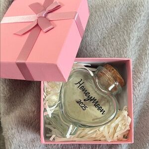 Honeymoon Sand glass jar